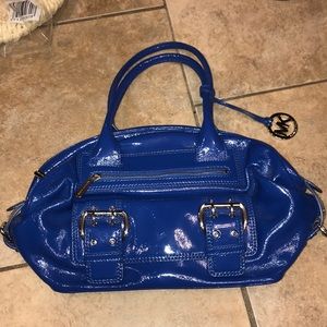Michael Kors Cobalt Blue Patent Leather Bag